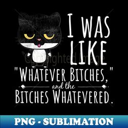 i was like whatever bitches, bitches whatevered t - aesthetic sublimation digital file - capture imagination with every detail