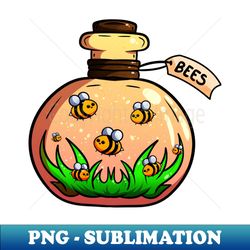 bottle of bees - instant png sublimation download - stunning sublimation graphics