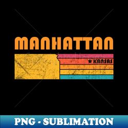manhattan kansas vintage distressed souvenir - instant sublimation digital download - create with confidence