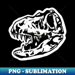 tyrannosaurus rex skull illustration dinosaur graphic - instant png sublimation download - stunning sublimation graphics