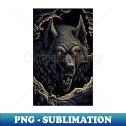 werewolf art - high-quality png sublimation download - unleash your inner rebellion