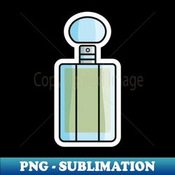 perfume glass bottle sticker vector illustration beauty and fashion object icon concept blank cosmetic perfume bottle sticker vector design with shadow - special edition sublimation png file - defying the norms
