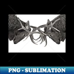 eye to eye - elk fight - premium png sublimation file - instantly transform your sublimation projects