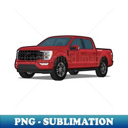 car truck off road f-150 red - vintage sublimation png download - perfect for creative projects