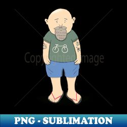 bald dad - digital sublimation download file - perfect for sublimation art