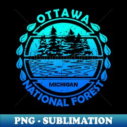 ottawa national forest michigan state nature landscape - decorative sublimation png file - instantly transform your sublimation projects