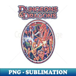 Retro dungeons and dragons art - Instant Sublimation Digital Download - Unleash Your Creativity