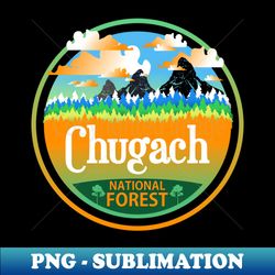 chugach national forest alaska nature landscape - modern sublimation png file - instantly transform your sublimation projects