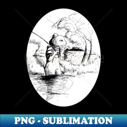 ratty fishing 160522 - childrens book inspired designs - professional sublimation digital download - perfect for sublimation art