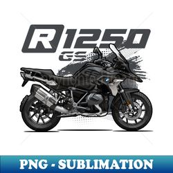 r1250 gs - triple black - png transparent sublimation design - fashionable and fearless