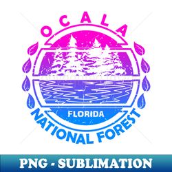 ocala national forest florida state nature landscape - decorative sublimation png file - perfect for sublimation art