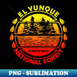 el yunque national forest puerto rico state nature landscape - decorative sublimation png file - instantly transform your sublimation projects