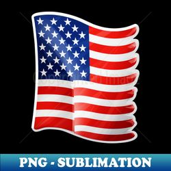 american flag usa home decoration - instant sublimation digital download - fashionable and fearless