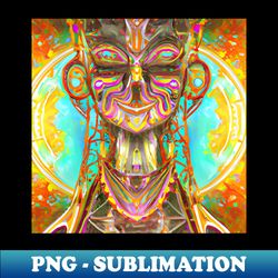 Techno-Shaman 24 - Trippy Psychedelic Art - PNG Transparent Sublimation File - Transform Your Sublimation Creations