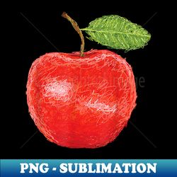 Red Huge Apple Fruit Work of Art Artsy Designed - Premium Sublimation Digital Download - Unleash Your Creativity