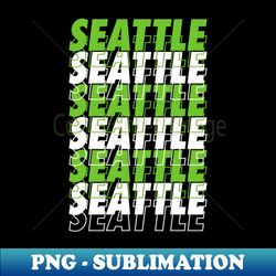 seattle - echo graphic - digital sublimation download file - stunning sublimation graphics