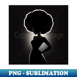 Silhouette of a Woman - Digital Sublimation Download File - Vibrant and Eye-Catching Typography