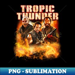 tropic movie veteran thunder american vintage - sublimation-ready png file - capture imagination with every detail