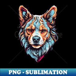 a dog head graphic design - creative sublimation png download - fashionable and fearless