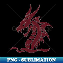 dragon marine design tribal - trendy sublimation digital download - unlock vibrant sublimation designs