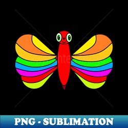 multi-coloured butterfly - trendy sublimation digital download - unlock vibrant sublimation designs