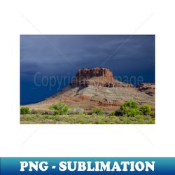 sunny butte stormy sky moab - trendy sublimation digital download - unleash your creativity