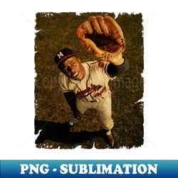 young hank aaron - artistic sublimation digital file - transform your sublimation creations