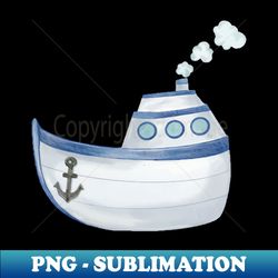 adorable sailing boat - professional sublimation digital download - revolutionize your designs