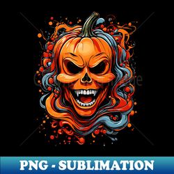 spooky pumpkin face - png sublimation digital download - revolutionize your designs