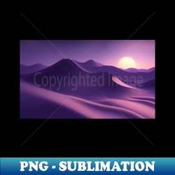 beautiful scenery of landscapes from sand dune with the sun - sublimation-ready png file - perfect for sublimation mastery