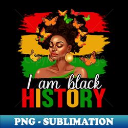 black history month african woman afro i am the storm - creative sublimation png download - fashionable and fearless