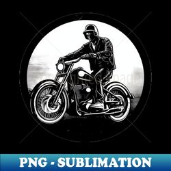 motorcycle rider silhouette - signature sublimation png file - stunning sublimation graphics