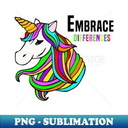 embrace differences - retro png sublimation digital download - revolutionize your designs