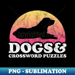 dogs and crossword puzzles gift - png transparent sublimation file - bring your designs to life