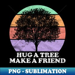 retro trees - png transparent sublimation file - unleash your creativity