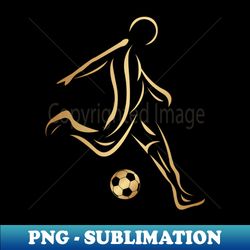 abstract golden soccer football - sublimation-ready png file - enhance your apparel with stunning detail