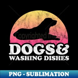 dogs and washing dishes gift - instant sublimation digital download - instantly transform your sublimation projects