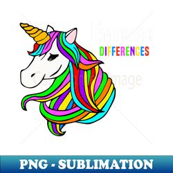 embrace differences - modern sublimation png file - capture imagination with every detail
