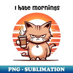 i hate mornings - digital sublimation download file - capture imagination with every detail