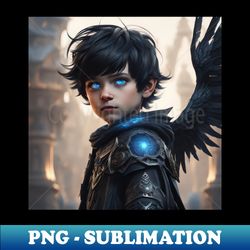 one winged boy - signature sublimation png file