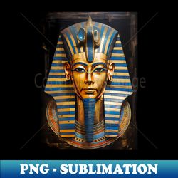 pharaoh mask on papyrus - png transparent sublimation design