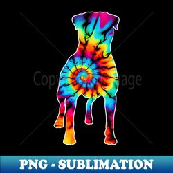 tie dye rottweiler dog retro pattern - aesthetic sublimation digital file