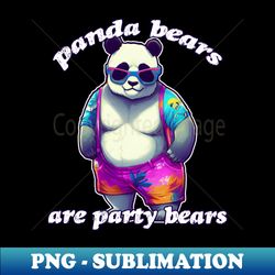 panda bear bear pride - modern sublimation png file