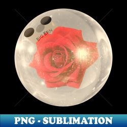 kingpin big ern's rose bowling ball - png transparent digital download file for sublimation