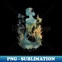 vintage nature muse. female body. - high-quality png sublimation download