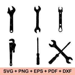 tools svg bundle, mechanic tools svg, wrench svg, hand tool svg for cricut, tools vector, handyman svg, laser cut