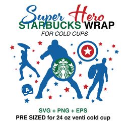 captain america wrap svg, wrap svg, starbucks wrap svg, 24oz cold cup svg, venti cold cup svg, full wrap svg, wrap svg