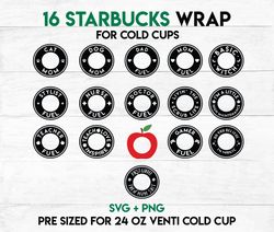 badges wrap svg, nurse doc wrap svg, starbucks wrap svg, 24oz cold cup svg, venti cold cup svg, full wrap svg, wrap svg