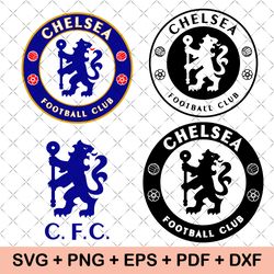 chelsea svg, fc svg, football svg, football club svg, sports svg, game svg, cricut dxf, svg, png