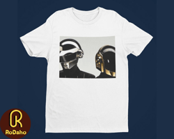 daft punk shirt  7 colors available  unisex mens womens cotton tee